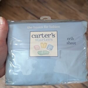 Carter's Soft Blue Crib Sheet
